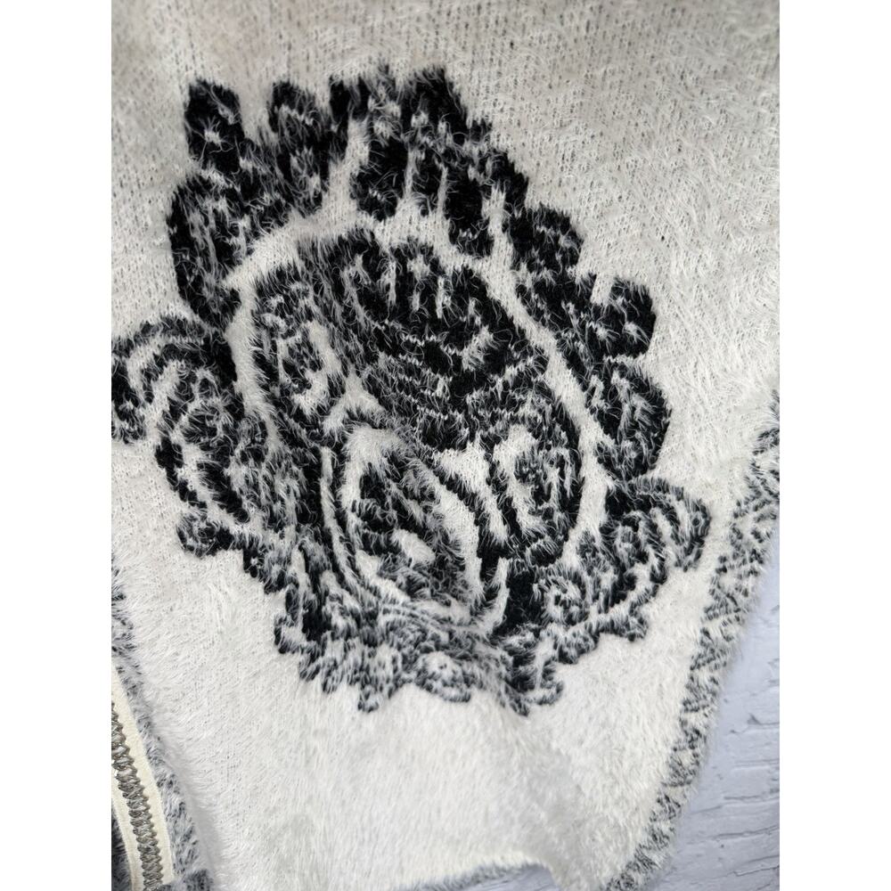 Holly Bracken Grey Aztec Shrug Cardigan‎ Open Front Chains Boho Western OS - Picture 3 of 8